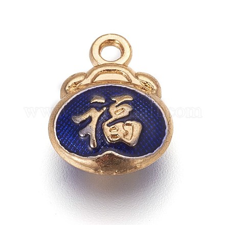 Ciondoli simbolo cinese in lega smaltata ENAM-I013-16-1