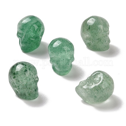 Perle di quarzo fragola verde naturale G-C038-01D-1