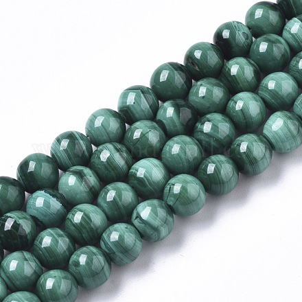 Chapelets de perles en malachite naturelle G-R465-18-1
