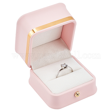 Personalised Velvet Wedding Ring Box, Double Ring Box, Wedding Ceremony Ring  Box | CLO