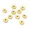 Brass Beads, Flat Round/Dics, Rack Plating, Cadmium Free & Lead Free, Real 18K Gold Plated, 4.8x1.5mm, Hole: 1.6mm