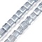 Electroplate Transparent Glass Beads Strands, Cude, Faceted, Pearl Luster Plated, Aqua, 5~6x5.5~6x5.5~6mm, Hole: 1.2mm, about 95~98pcs/strand, 20.07~20.86 inch(51~53cm)