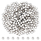 UNICRAFTALE 300Pcs Cube Spacer Beads Metal Beads Cube Loose Beads Bulk Beads Square Tiny Beads Small Cube Beads Loose Beads for Bracelet Necklace Jewelry Crafts Making Supplies