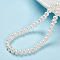 Natural Cultured Freshwater Pearl Beads Strands, Rondelle, White, 5~6x4mm, Hole: 0.5mm, about 89pcs/strand, 14.7 inch(37.5cm)