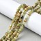 Natural Green Garnet Beads Strands, Andradite Beads, Faceted Cube, 4x4~4.5x4~4.5mm, Hole: 0.8mm, about 94pcs/strand, 15.16''(38.5cm)