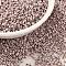 Cylinder Seed Beads, Frosted Colors, Uniform Size, Rosy Brown, 2x1.3~1.5mm, Hole: 0.8~1mm, about 888pcs/10g