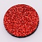 Fibre Perfume Pads, with Glitter, Essential Oils Diffuser Locket Pads, Flat Round, Red, 22.5x2.5mm