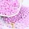 Glass Seed Beads, Opaque Colours Luster, Round, Violet, 5~5.5x3~3.5mm, Hole: 1.5~1.6mm, about 77pcs/10g