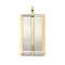 304 Stainless Steel Pendants, Rectangle Charm, Golden & Stainless Steel Color, 36.5x17x4.5mm, Hole: 4mm