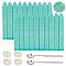 DIY Scrapbook Kits, Including Candle, Stainless Steel Spoon and Sealing Wax Sticks, Pale Turquoise, 9x1.1x1.1cm, 20pcs