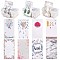 SUNNYCLUE Earrings Display Cards Earring Holder Cards 9x5cm/3.5x2inch Displaying Paper Cards White Earring Card Bulk Hanging Earring Cards for Display Selling Packaging Jewelry Making DIY Supplies