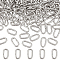 200Pcs 304 Stainless Steel Linking Rings, Quick Link Connectors, Oval, Stainless Steel Color, 11x6x1.5mm, Inner Diameter: 8x3mm