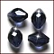 Imitation Austrian Crystal Beads, Grade AAA, K9 Glass, Faceted, Bicone, Prussian Blue, 6x9.5mm, Hole: 0.7~0.9mm