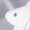 201 Stainless Steel Micro Pave Clear Cubic Zirconia Nose Studs, Stainless Steel Color, Turtle, 7mm