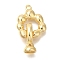 Brass Fold Over Clasps, Oval, Real 18K Gold Plated, 24mm
