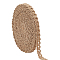 Braided Burlap Ribbon, for Clothing Hat Material Shoe Material Accessories, BurlyWood, 3/8~1/2 inch(10~13.5mm)