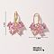 Exquisite Butterfly Ear Decor for Trendy Fashion Earlobe Design, Golden, Pink, 27x19mm