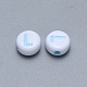 Craft Acrylic Horizontal Hole Letter Beads SACR-S201-11L-2