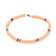 Handmade Polymer Clay Heishi Beads Choker Necklaces NJEW-JN02446-02-1