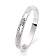 304 Stainless Steel Bangles BJEW-O184-02-4