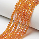 Electroplate Transparent Glass Beads Strands EGLA-A034-T2mm-H12-1