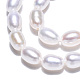 Hebras de perlas de agua dulce cultivadas naturales PEAR-N012-04K-3