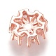 Brass Micro Pave Cubic Zirconia Links ZIRC-F087-05RG-RS-2