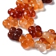Chapelets de perles rouges en agate naturelle G-M418-D02-01-4