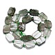 Natural Green Rutilated Quartz Beads Strands G-K245-J03-F01-2