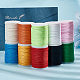 10 rollo de hilos de algodón encerado de 10 colores YC-WH0012-01-5