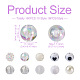 Spritewelry 160 piezas 10 estilo abs perlas de imitación de plástico y cuentas de acrílico transparentes y opacas FIND-SW0001-31-3