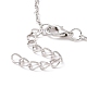 Retro-Krähen- und Mondanhänger-Halskette aus Legierung für Frauen NJEW-B085-02-4