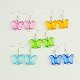 Dangle Transparent Acrylic Butterfly Earrings EJEW-JE00753-1