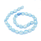 Hilos de perlas de agua dulce cultivadas naturales teñidas PEAR-L021-15H-01-2