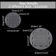 Arricraft 2 pz 2 righelli per trapuntatura acrilici in stile DIY-AR0002-54-2