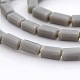 Imitation Jade Glass Faceted Cuboid Beads Strands GLAA-A028A-01-1
