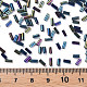 Perles de clairon en verre de couleurs métalliques SEED-N005-001-D02-4