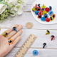GORGECRAFT A Box 80Pcs 10 Styles Plastic Doll Eyes 10mm 18mm Colored Craft Safety Eyes with Washers for Plush Stuffed Animal Crochet Bear Doll Teddy Crafts Making Supplies Blue Yellow White Red Orange DIY-GF0008-63-3