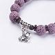 Dyed Natural Lava Rock Beads Stretch Bracelets BJEW-G567-19-2