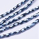 Chapelets de perles en verre transparent électrolytique EGLA-E046-F03-1