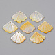 Ciondoli di conchiglia gialla naturale X-SHEL-R049-03-1
