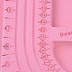 プラスチックビーズデザインボード  ピンク  サイズ：約24センチ幅  33センチの長さ  1センチ、厚 X-TOOL-H003-2-3