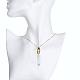 Bullet Natural Crystal Pointed Pendant Necklaces NJEW-BB00094-05-5