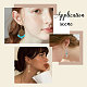 Sunnyclue 180 pièces 6 couleurs en laiton boucles d'oreilles à levier accessoires KK-SC0003-33-5