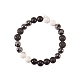 120pcs 6 ensembles de perles rondes en pierres précieuses naturelles et synthétiques G-CJ0001-46-8
