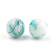 Chapelets de perles en verre peint brossé & cuisant X-GLAA-S176-4mm-13-1