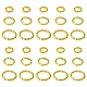 90個3スタイルアイアンオープン丸カン  ニッケルフリー  ツイストリング  ゴールドカラー  6~10x1.2mm  内径：3.5~7.5mm  30個/スタイル IFIN-YW0003-45-1