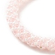 Bracelet en perles de verre au crochet BJEW-JB08083-02-4