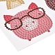 Kit di adesivi per pittura con diamanti a tema animale fai da te per bambini DIY-O016-01-3