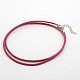 Leather Cord Necklace Making MAK-F002-07-1